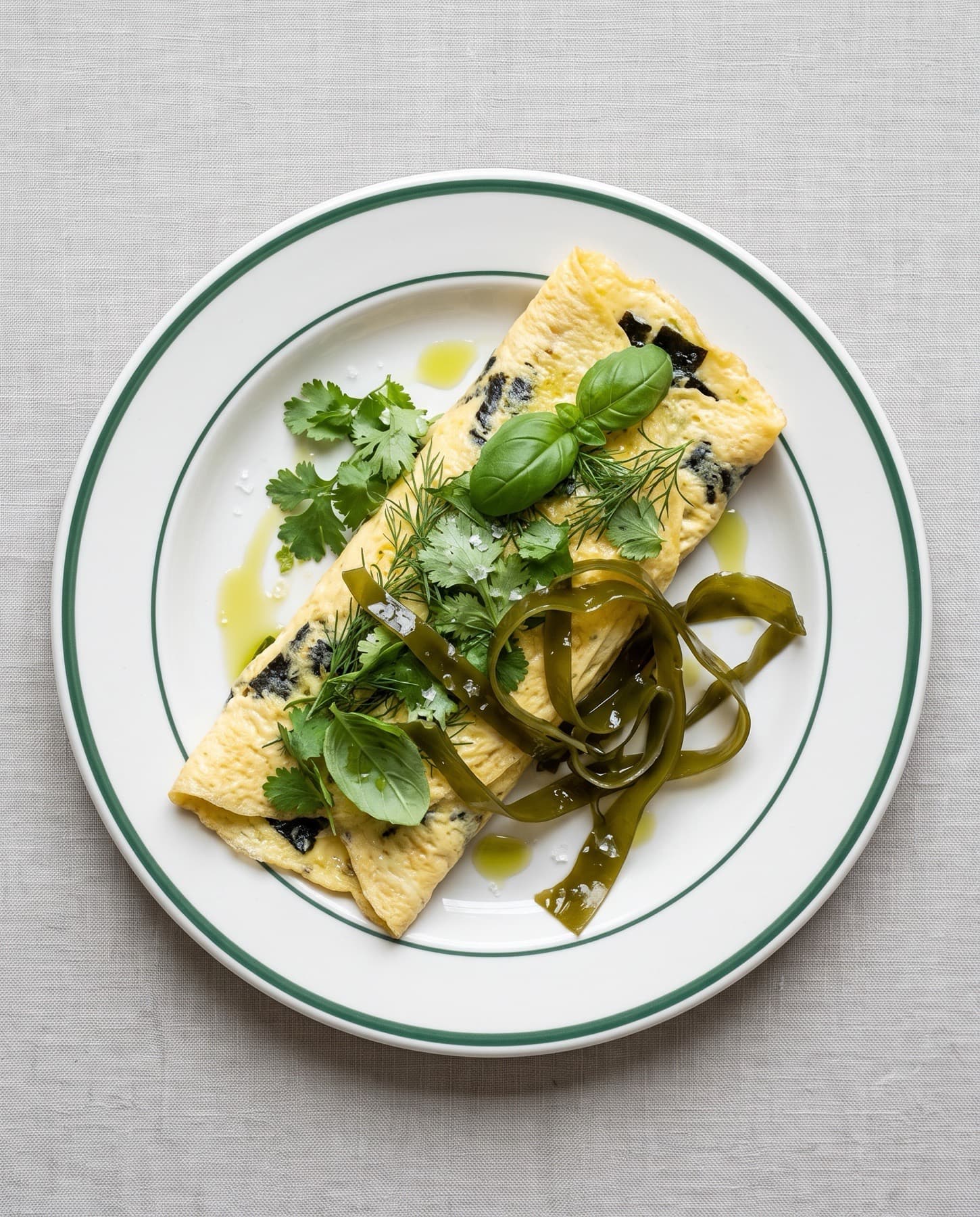 Tortilla con wakame